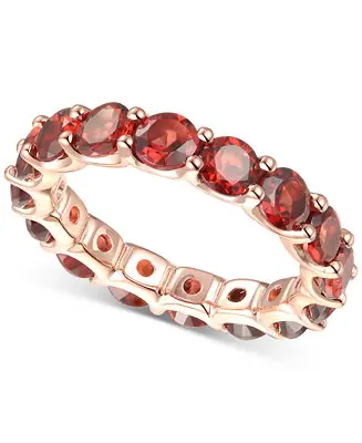 Rhodolite Garnet Band (1/2 c.t. t.w.) in Sterling Silver (Also Available In Citrine, Blue Topaz, Multi, Opal, and Amethyst) Exclusive Offer